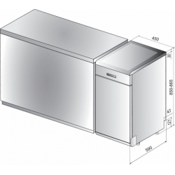 Посудомоечная машина Indesit DSCFE 1B10 S RU серебристый (узкая)