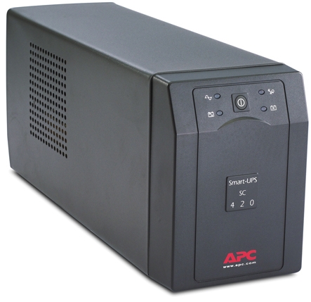 ИБП APC SMART 420VA SC SC420I, черный 
