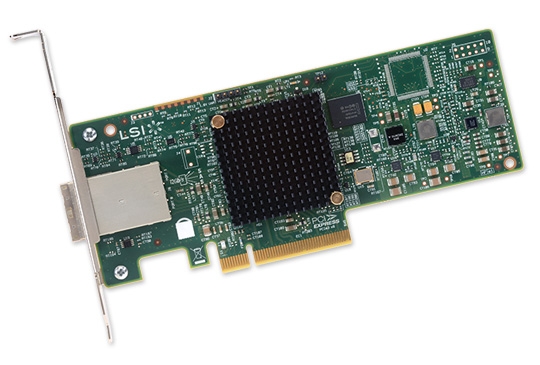 Рейдконтроллер BROADCOM SAS PCIE 8P HBA 9300-8E LSI00343 SGL 