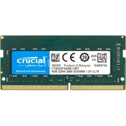 Модуль памяти для ноутбука CRUCIAL SODIMM 4GB PC21300 DDR4 SO CT4G4SFS8266 