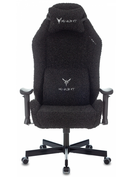 Кресло игровое Knight T1 черный с подголов. крестовина металл