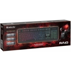 Клавиатура DEFENDER RAID GK-778DL RU, черный (45778)