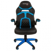 Офисное кресло Chairman game 18 черный/голубой (7069665)