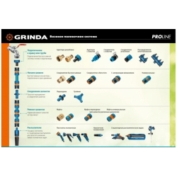Профессиональный веерный распылитель GRINDA PROLine RO-18P 18 форсунок 429341