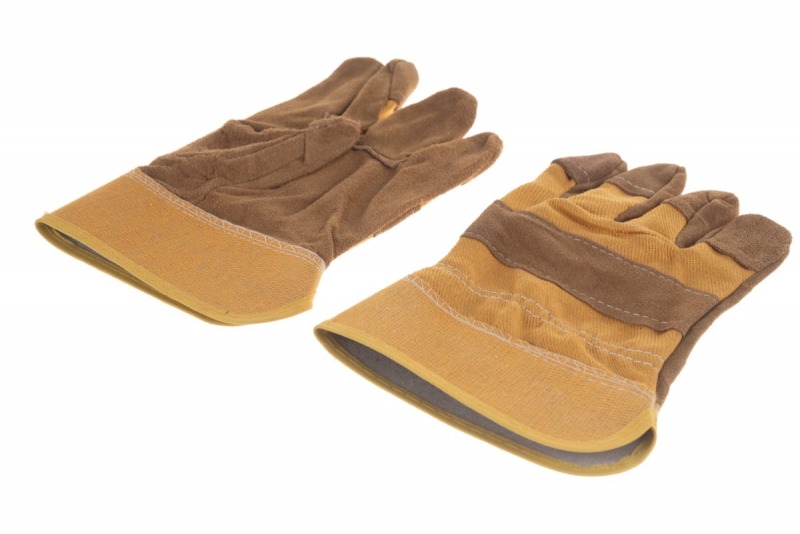 Спилковые комбинированные перчатки Gigant Ангара 12 шт. G-031 (Россия)