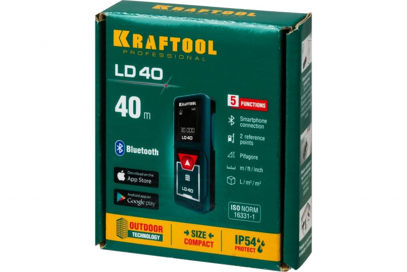 Лазерный дальномер Kraftool LD-40 (34763)