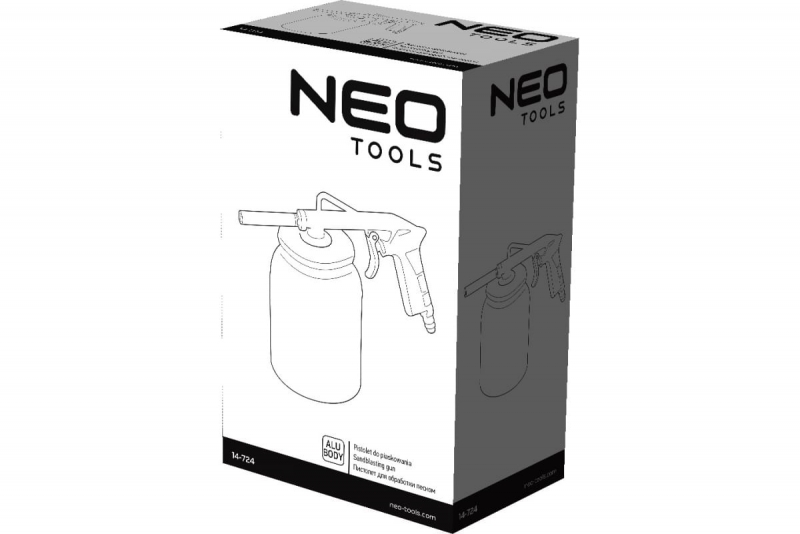 Пескоструйный пистолет с бачком NEO Tools 14-724