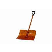 Снеговая лопата из поликарбоната CARBOLUX ПК-2 оранжевая с алюминиевым черенком и ручкой 22310