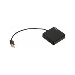 Разветвитель USB 2.0 Hama H-200121 4порт. черный (00200121)