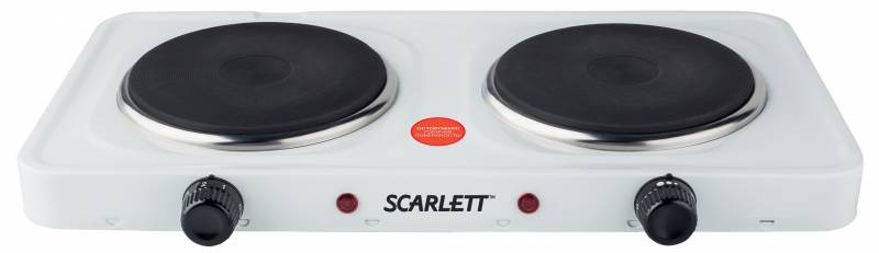 Плита Электрическая Scarlett SC-HP700S02, белый (настольная)