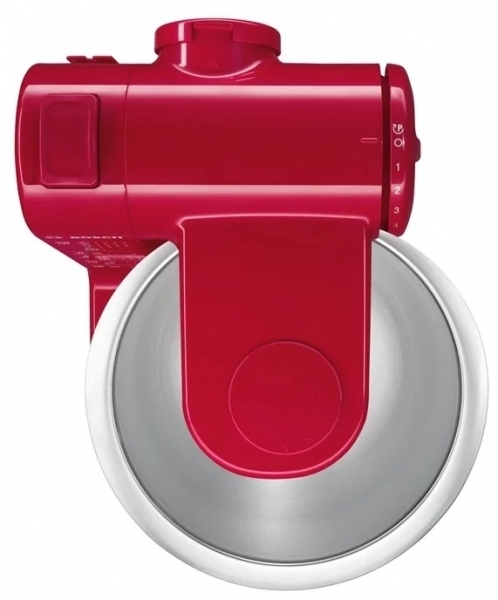 Комбайн Bosch MUM44R1, красный/серебристый