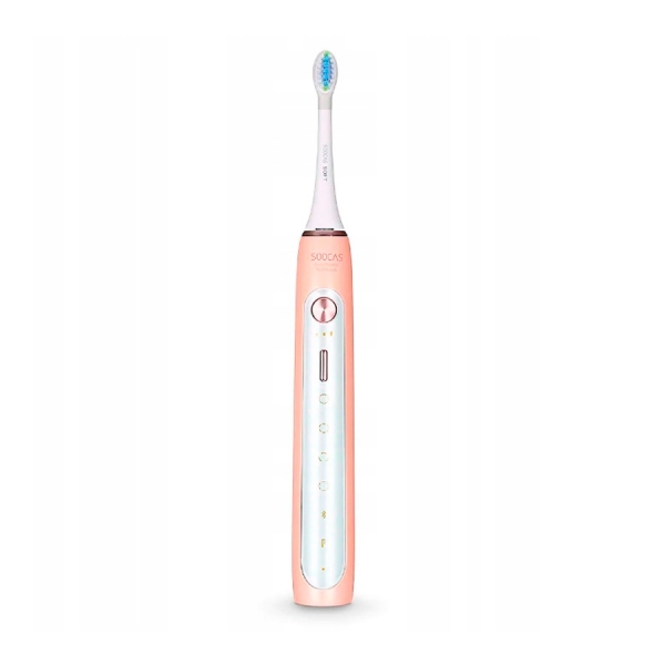 Электрическая зубная щетка (Mi) SOOCAS Electric Toothbrush (X5 Pink) (Футляр + 3 насадки), розовая