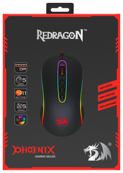 Мышь Redragon Phoenix 2 (75097), черный