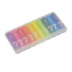 Батарейки алкалиновые ZNI Rainbow типа AAА (NQD4000RT) (уп.10 шт.), цветные