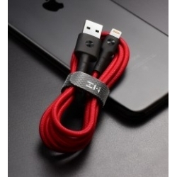 Кабель USB/Lightning ZMI MFi 100 см 3A 18W PD (AL803) красный