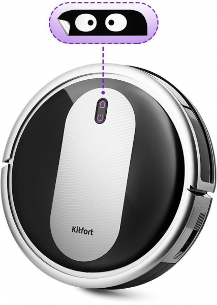 Пылесос-робот Kitfort КТ-5114, белый/черный