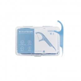 Зубная нить SOOCAS Dental Floss Pick (6 pack) 300шт (D1-CN6), голубая