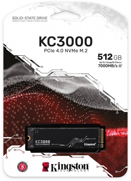 SSD накопитель M.2 Kingston KC3000 512Gb (SKC3000S/512G)