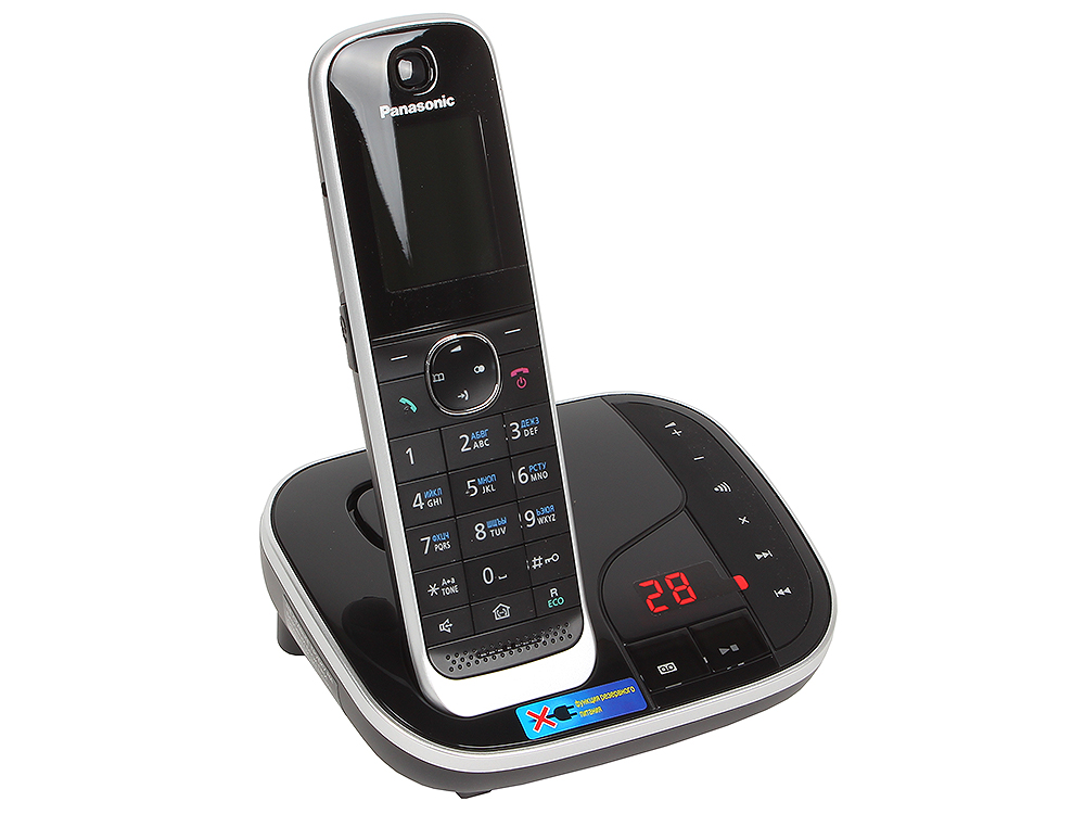 Телефон Panasonic KX-TGJ320RUB АОН, черный