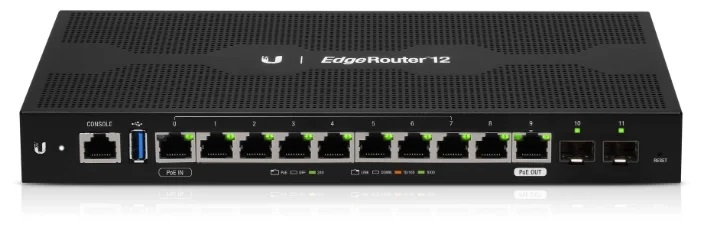 Роутер Ubiquiti ISP ER-12-EU, черный