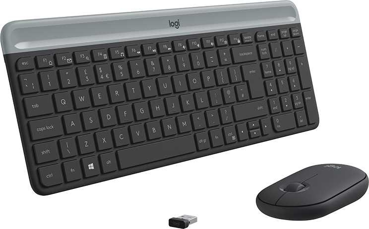 Комплект (клавиатура+мышь) Logitech MK470, черный/серый (920-009206)