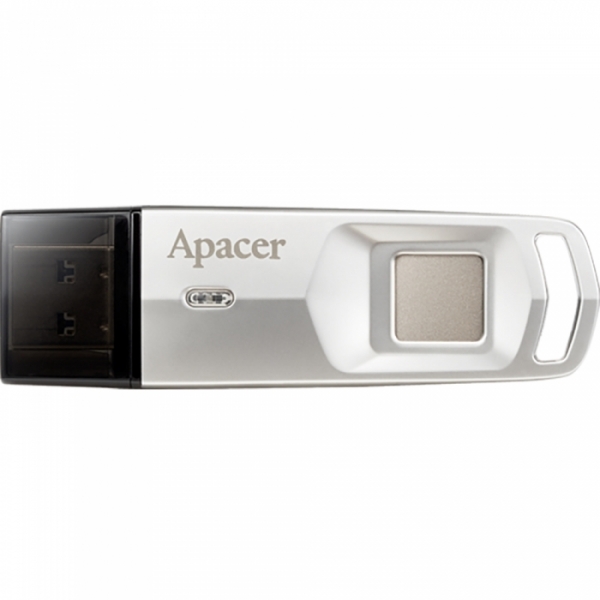 64GB Apacer AH651 USB Flash AP64GAH651S-1 USB 3.1 Gen 1, Silver, Fingerprint, RTL (916808)