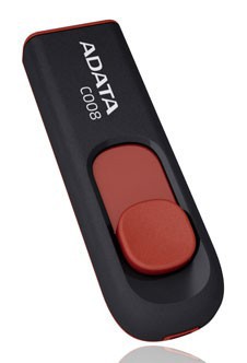 Флеш Диск A-Data 32Gb AC008-32G-RKD красный/черный