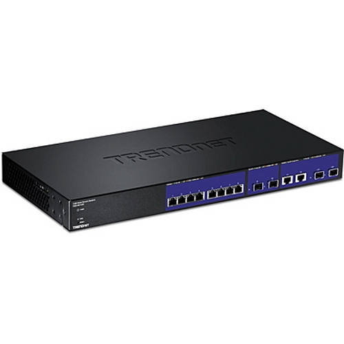12-Port 10G Web Smart Switch with 8 x 10GBASE-T ports including 2 x 10G SFP+ slots and 2 x shared 10GBASE-T/10G SFP+ slots TEG-40128 RTL {5}
