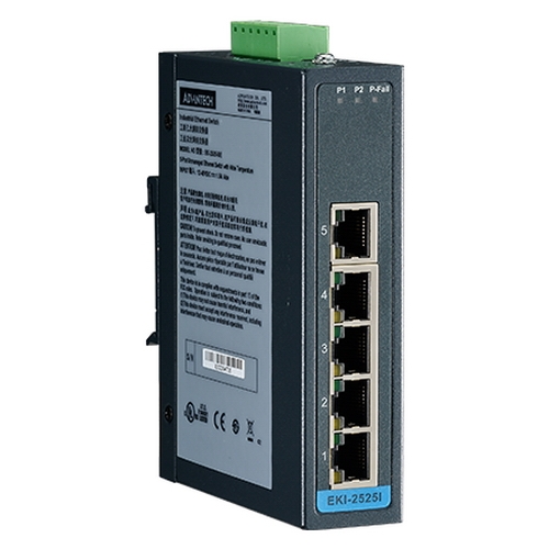 EKI-2525I-BE   5-port Industrial Unmanaged Ethernet Switch Advantech