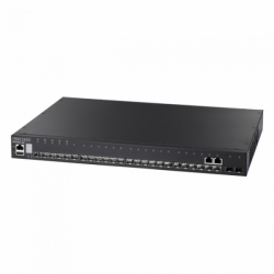 ECS4620-28F Edge-corE 22 x GE SFP + 2 x GE Combo (RJ45/SFP) + 2 x 10G SFP+ ports + 1 x expansion slot (for dual 10G SFP+ ports) L3 Stackable Switch w/ 1 x RJ45 console port, 1 x USB type A storage port, RPU connector, Stack up to 4 units