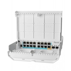 Wi-Fi маршрутизатор MIKROTIK 18PORT CRS318-1FI-15FR-2SOUT, белый 