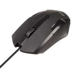 EX264097RUS мышь ExeGate SH-9025L (USB, оптическая, 1000dpi, 3 кнопки и колесо прокрутки, длина кабеля 2м, черная, Color box) (103122)