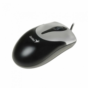 Мышь Genius NetScroll 100 V2 [31010232100] черная/серебро, оптическая, 800dpi, 3 кнопки, USB кабель 1.5м (252290)