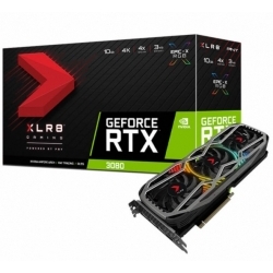 Видеокарта PNY GeForce RTX 3080 XLR8 Gaming REVEL EPIC-X RGB Triple Fan LHR  10Gb (VCG308010LTFXPPB)