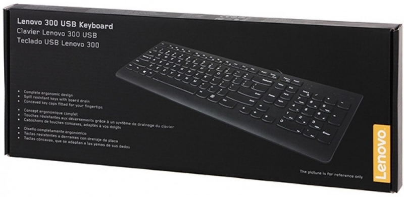 Клавиатура Lenovo 300, черный (GX30M39684)