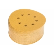 Шлифовальный круг для сухой обработки GOLD (125 мм; Р100; 8 отв.; 50 шт.) MIRKA 2361585010