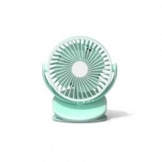 Портативный вентилятор на клипсе (Mi) SOLOVE clip electric fan 2000mAh 3 Speed Type-C (F3 Green) РУССКАЯ ВЕРСИЯ!!, светло-зеленый