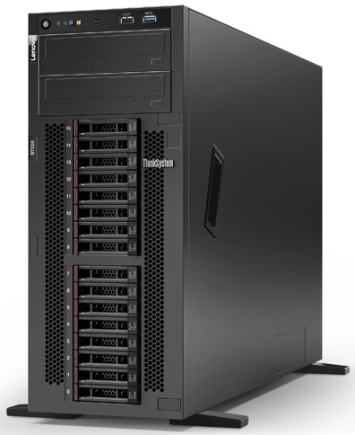 Lenovo TCH ThinkSystem ST550 Tower 4U,Xeon 4208 8C(2.1GHz/11MB/85W),1x16GB/2933/2R/RDIMM,noHDD SFF(upto 8/20),SR930-8i(2GB Flash),2xGbE,1x750W(upto 2),1xp/c,XCCEnterprise