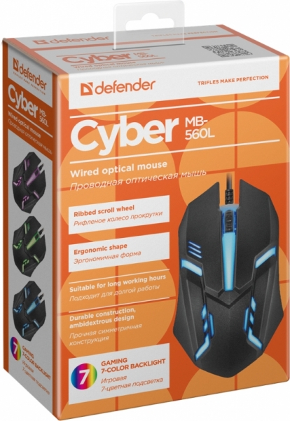 Мышь Defender Сyber MB-560L RGB