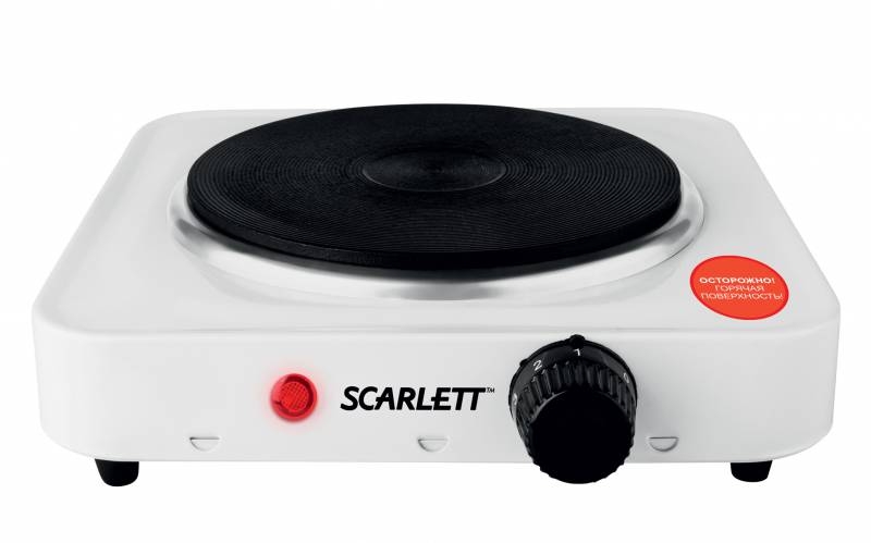 Плита Электрическая Scarlett SC-HP700S01 белый (настольная)