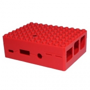 RA183   Корпус ACD Red ABS Plastic Building Block case for Raspberry Pi 3 B (CBPIBLOX-RED) (494309)