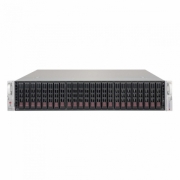 SuperMicro CSE-216BE2C-R609JBOD 2U Storage JBOD Chassis with capacity 24 x 2.5" hot-swappable HDDs bays, Dual Expander Backplane Boards support SAS3/2 HDDs with 12Gb/s throughput