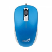 Мышь Genius DX-110 Blue [31010116103] голубая, оптическая, 1000dpi, 3 кнопки, USB кабель 1.5м (251491)
