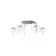 Набор мебели Maclay, 4 стула, туристической стол, цвет коричневый 892041