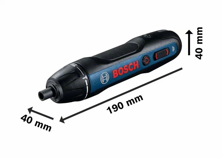 Отвертка аккумуляторная Bosch GO 2.0, 3.6В, 1.5А*ч, кейс  (06019H2103)