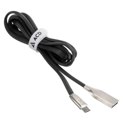 USB кабель ACD-Infinity MicroUSB ~ USB-A TPE, 1.2м, черный (ACD-U922-M1B)