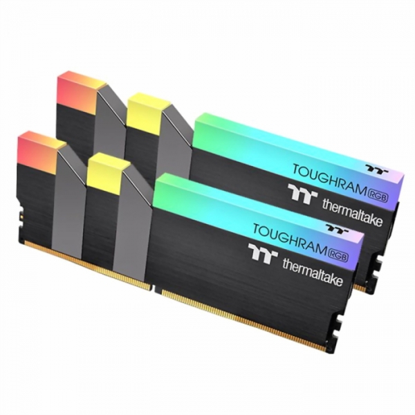 64GB Thermaltake DDR4 3600 DIMM TOUGHRAM RGB Black Gaming Memory R009R432GX2-3600C18A Non-ECC, CL18, 1.35V, Heat Shield, XMP 2.0, Kit (2x32GB), RTL (526715)