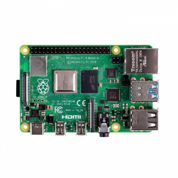 Raspberry Pi 4 Model B (RA608) Retail, 8GB RAM, Broadcom BCM2711 Quad core Cortex-A72 (ARM v8) 64-bit SoC @ 1.5GHz CPU, WiFi, Bluetooth, 40-pin GPIO, 2x USB 3.0, 2xUSB 2.0,2x micro-HDMI, USB-C 5V Power разъем  (RASP4888), (931199)