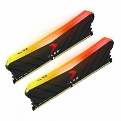 32GB PNY DDR4 3200 DIMM XLR8 EPIC-X RGB Gaming Memory [MD32GK2D4320016XRGB] Non-ECC, CL16, 1.35V, Heat Shield, XMP 2.0, Kit (2x16GB), RTL {8}, (638379)