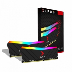 32GB PNY DDR4 3200 DIMM XLR8 EPIC-X RGB Gaming Memory [MD32GK2D4320016XRGB] Non-ECC, CL16, 1.35V, Heat Shield, XMP 2.0, Kit (2x16GB), RTL {8}, (638379)